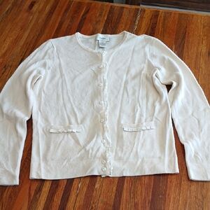 Neiman Marcus Cashmere Cardigan Sweater - Medium